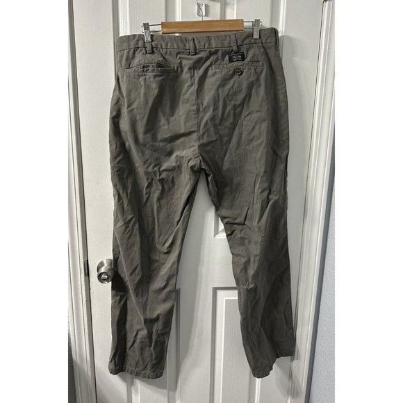 Banana Republic Mens Straight Fit Gavin Pants 38x32 Chinos Trousers Khaki Brown - Picture 2 of 5